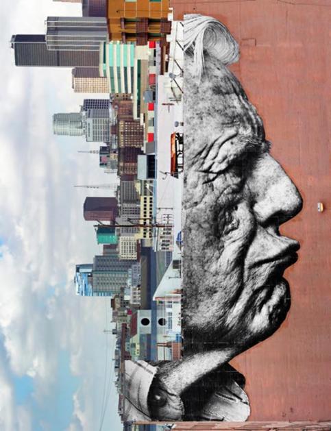 JR, "The wrinkles of the city" (2011)
